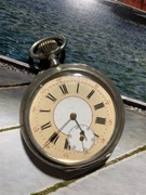 Zegarek kieszonkowy 53mm srebro francuski wychwyt kotwicowy 