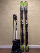 Zestaw narty K2 AMP Rictor 174cm, pokrowiec + kijki Leki