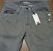 Męskie spodnie jeans szare R.32 M 