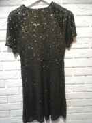 NOWA! Sukienka czarna złote el. Dorothy Perkins 40