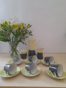 Porcelanowy serwis do espresso Volkstedt lata 60/70-te