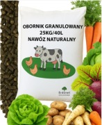 NAWÓZ OBORNIK GRANULOWANY 25KG 40L ORGANICZNY NATURALNY JESIEŃ