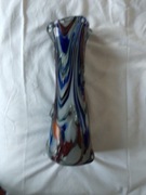 Trzy wazony -  szkło kolorowe 