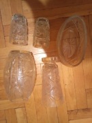 Zestaw kryształowych wazonów 