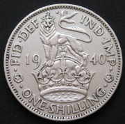 Wielka Brytania 1 shilling 1940 - król Jerzy VI - angielski - srebro