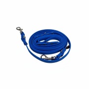 Niebieska smycz przepinana HEXA 2m 10mm - karabińczyk BABY - mini psy