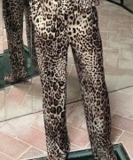ZARA Spodnie zwierzęcy print satyna L