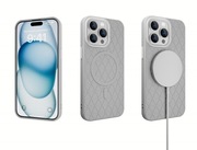 iPhone 15pro Max MagSafe Case Shockproof Slim Cover Gray TPU+PC, Anti-Slip