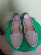 Balerinki, mokasynki beżowe, Zara, 37