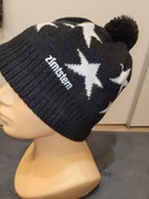 Zimtstern Switzerland czapka w gwiazdy czerń biel