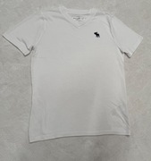 Abercrombie&fitch t shirt biały koszulka Logo modna 146/152 modna