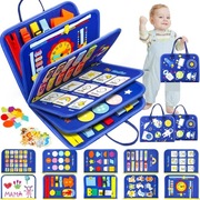 Podróżna edukacyjna książka - zabawka Montessori 1-4 latka