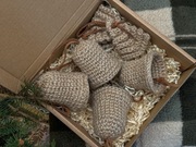 Ozdoba choinkowa, Dzwoneczki choinkowe ręcznie robione, 4 szt