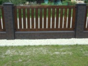 Ogrodzenie - łupane, a'la klinkier, nowoczesne