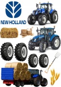 OPŁATEK NA TORT TRAKTOR NEW HOOLAND