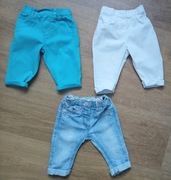 Spodnie komplet na 3-6 mcy stan idealny  Tylko przedmiot