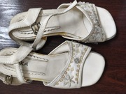 Vintage komunijne sandały koka 19 cm 