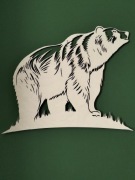 Dekoracja dekor niedźwiedź sklejka 4 mm 