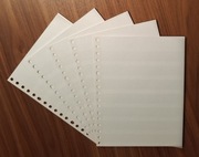 Importa 0417 - 5x Wysokiej klasy białe karty albumowe 165x215mm, 7 pasków