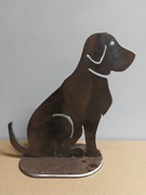 Pies piesek dekoracja metalowa dom ogród 