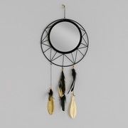 Czarne wiszące lustro łapacz snów Home&You