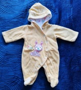 Pajac niemowlęcy ocieplany / welurowy r. 56