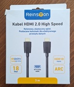 Kabel HDMI 2.0 high speed 3 m Reinston