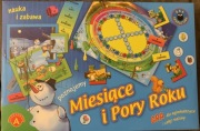 Gra planszowa Miesiące i Pory Roku -Nauka i zabawa