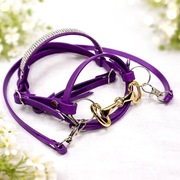 Ogłowie Hobby Horse A4 wodoodporne, regulowane, FIOLET + futerko