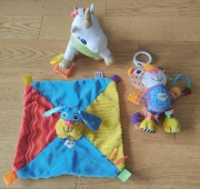 Zestaw zabawek sensorycznych: Tomy Lamaze i Balibazoo