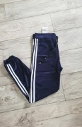 Ideal granatowe spodnie dresowe welurowe 3XL/4XL 
