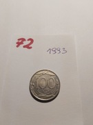 Moneta Włochy Italy 100 Lire 1993