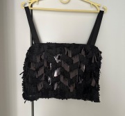 Top crop top z cekinami cekinowy Zara nowy