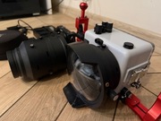 Zestaw do fot.  podwodnej Sony A6500, Sony 10-18, obudowa Ikelite, porty