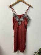 Koszulka nocna satynowa piżama halka coquette satyna rozmiar XL 42