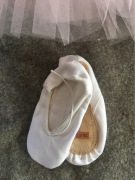 Baletki niemowlęce dziecięce Grishko No 28,5 białe balet rytmika