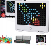 Podświetlana tablica świetlna z kolorowymi kołeczkami