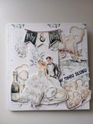 Kartka na ślub scrapbooking 