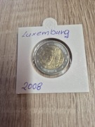 MONETA 2 EURO 2008r LUXEMBURG stan 1