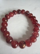 Bransoletka akrylowa 10 mm – czerwona, połysk