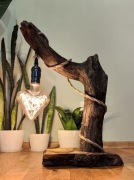Drewniana lampka handmade 