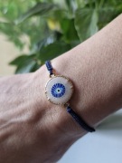 Bransoletka ochronna Oko Proroka Regulowana Makrama Handmade