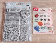 stemple Stamperia Arctic Antarctic + ćwieki - wzory morskie, muszle, lato