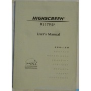 Highscreen MS1795P User's manual