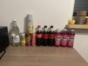 Zestaw napojów Coca Cola Oshee Schwepps Kinley syrop Sodastream