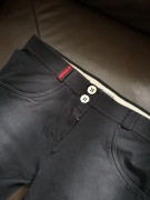 Spodnie Freddy - unikalne - czarne ze wstawkami 