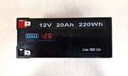 Akumulator 12V 20Ah 220Wh Li-ion 3s7p + wskaźnik i woltomierz