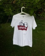 Klasyczny/classic t-shirt snoopy biały/ white Levis S/36