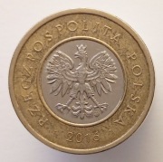 2 ZŁOTE 2016 MONETA [nr 167] DESTRUKT-PODWÓJNE UDERZENIE STEMPLA NA AWERSIE