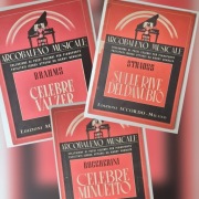 trzy zeszyty nut „Arcobaleno Musicale” z lat '50_sławne utwory dla dzieci